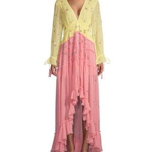 Rocco Sand Star Light High Low Dress